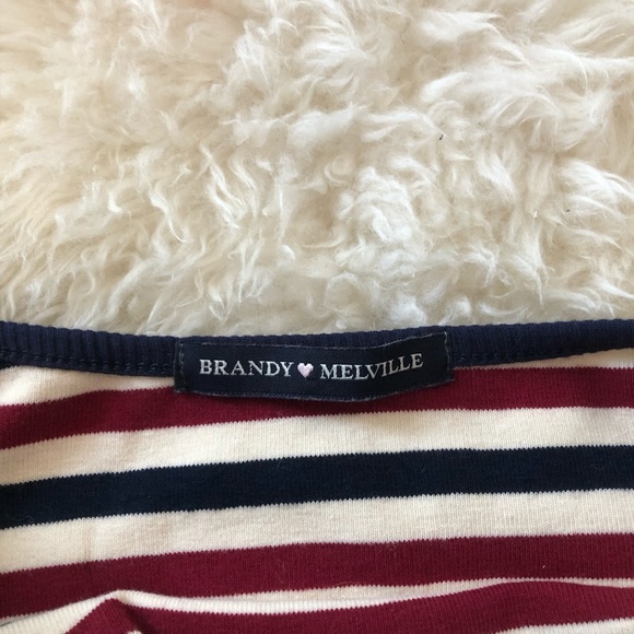 Brandy Melville Striped V Neck Tank - Picture 5 of 6